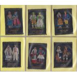 Tobacco silks, Turmac, National Costumes, 'M' size (set, 34 silks) & Girls of Many Lands (black
