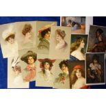Postcards, Glamour, a collection of 53 Glamour cards inc. Prof L Schmutzler (21), Asti (5),