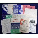 Football programmes, a mixed selection inc. 9 Leyton home programmes 1930's all with outer covers