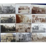Postcards, Social History, a collection of 50+ RP's, all of houses, mostly unidentified, from