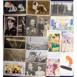 Postcards, a mixed subject selection of approx 165 cards including UK & Foreign Royalty, Bamforth,