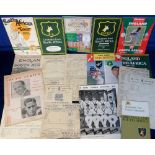 Cricket, England v South Africa, a folder containing a collection of scorecards, brochures and