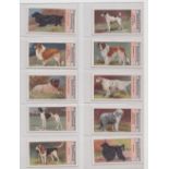 Cigarette cards, 3 sets, Hignett's, Dogs, (50 cards), Edwards Ringer & Bigg, Dogs, (Klondyke