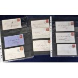 Stamps, GB, QV, a collection of 19 1d reds on covers, all with postmarks for 1863, together with 2