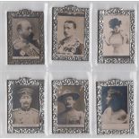 Cigarette cards, Cohen Weenen & Co, Celebrities, Gainsborough, (metal frame) 36 different inc. Baden