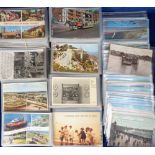 Postcards, a collection of 500+ cards, various ages, vintage to modern relating to Ireland (80+),