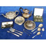 Collectables, 6 boxed silver teaspoons hallmarked Sheffield 1947 together with a single boxed silver