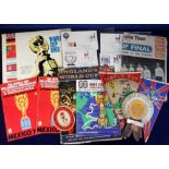 Football, World Cup, a small selection of items mostly relating to the 1966 tournament inc. 2