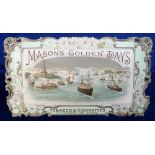 Tobacco issue, Mason's, superb die-cut, hold-to-the light advertising card, 'Mason's Golden Days