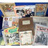 Ephemera, a mixed selection, various ages including brochure for the official opening of Transport