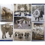 Photographs, a collection of 25 vintage b/w photographs inc. Liverpool to Blackpool Express Train