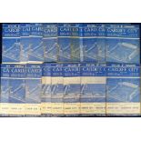 Football programmes, Cardiff City 1960/61, a complete set of 21 League programmes inc. scarce