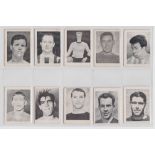 Trade cards, A&BC Gum, Footballers (In pairs, 1-110), 106/110, missing nos 103, 104, 105 & 106,