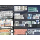 Stamps, GB, QE2 stamps 1952-2000 on stock cards, mint and used with value to £1, some duplication,