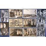 Postcards, Benito Mussolini, a selection of 10 cards, RP's and printed inc. several with Hitler with