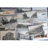 Postcards, London suburbs, a collection of approx 145 mainly London suburb cards with RP's of