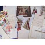 Ephemera Royalty, an interesting collection of items dating from late 19thC to mid 20thC to