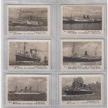 Cigarette cards, Angola, Sociedade Industrial Tabacos, Merchant Shipping, 'M' size (20 different) (