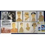 Postcards, Military, WW2, a selection of 12 cards inc. Allies, Portuguese British Embassy Propaganda