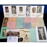 Cricket autographs, signed album pages, pieces laid down etc. 1930's onwards inc. McGlew, P