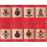 Tobacco silks, Lea, Regimental Crests & Badges (set, 100 silks) (mostly gd/vg)