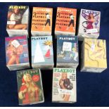 Glamour cards, Playboy, a collection of 10 wrapped packs of collectors centrefold cards, March (x2),