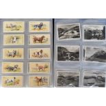 Cigarette cards & tobacco silks, 2 albums containing a selection of sets and part-sets inc.
