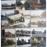 Postcards, Berkshire, a mixed collection of 16 cards with RP's of Beech Hill, Camps Pool,