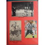 Football & Other Autographs, album containing 139 autographs on pictures, trade cards, white card