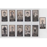 Cigarette cards, Smith's, Footballers (Titles, light blue backs), 11 type cards, all Midlands teams,