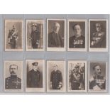 Cigarette cards, Westminster, The Great War Celebrities (29/40, fair/gd), sold with Wills,