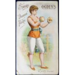 Cigarette card, Ogden's, Sporting & Other Girls, 'P' size, type card, 'A pretty bruiser' (slight