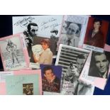 Autographs, a large selection of autographs on photos, postcards, letters etc mainly TV, Cinema,