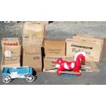 Toys, 10 large toys all with original packaging inc. Tri-Ang Broome Dolls House, Mobo folding desk