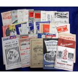 Football programmes, a collection of 40+ 1950's programmes inc. Fulham v Manchester Utd FAC semi-