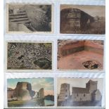 Postcards, a mixed age collection of approx 230 cards in a modern album depicting archaeological