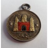 Football medal, Surrey County FA Charity Shield runners-up enamelled medal 1933/34, presented to