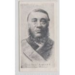 Cigarette card, Sweet Alva, Boer War Celebrities 'JASAS', type card, President Kruger (gd)