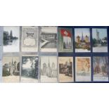 Postcards, Switzerland, a collection of approx 190 vintage cards of Lucerne inc. street scenes,