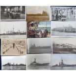 Postcards, Naval Shipping, a collection of approx 75 cards, RP's and printed, WW1 & WW2, inc.