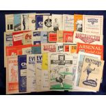 Football programmes, a collection of 37 programmes from the 1940/50's inc. Derby v Northampton FAC