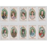 Cigarette cards, Gallaher, Royalty Series (set, 50 cards) (a few with slight marks, mostly gd)