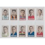 Cigarette cards, Gallaher, Famous Footballers, (brown back), (set, 50 cards) (gd)