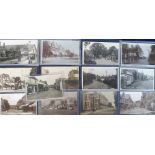 Postcards, Hampshire, a collection of 27 RP's, all town and village street scenes, inc. Alton,