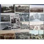 Postcards, Yorkshire, a selection of 28 cards with RP's of St Gedd's Well Lastingham, Bingley