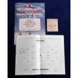 Football autograph, FA Cup Final 1953, Blackpool v Bolton, Matthews Final, programme, songsheet &