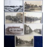 Postcards, Essex, 7 RP's inc. floods at Kings Head Meadow Chelmsford 1915 (2 different), The Lobster