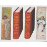 Trade cards, Brown & Polson's 4 bookmark advertising cards, 3 different calendar style cards for