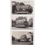 Postcards, Trams, 4 RP's all showing Bristol trams with one street scene of Warwick Rd outside