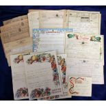 Ephemera, Telegrams, attractive lot of Telegrams 1930/1950's, with message of condolence,